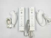 ZESTAW Oryginalnych Kontrolerów Nintendo Wii Biały Używany