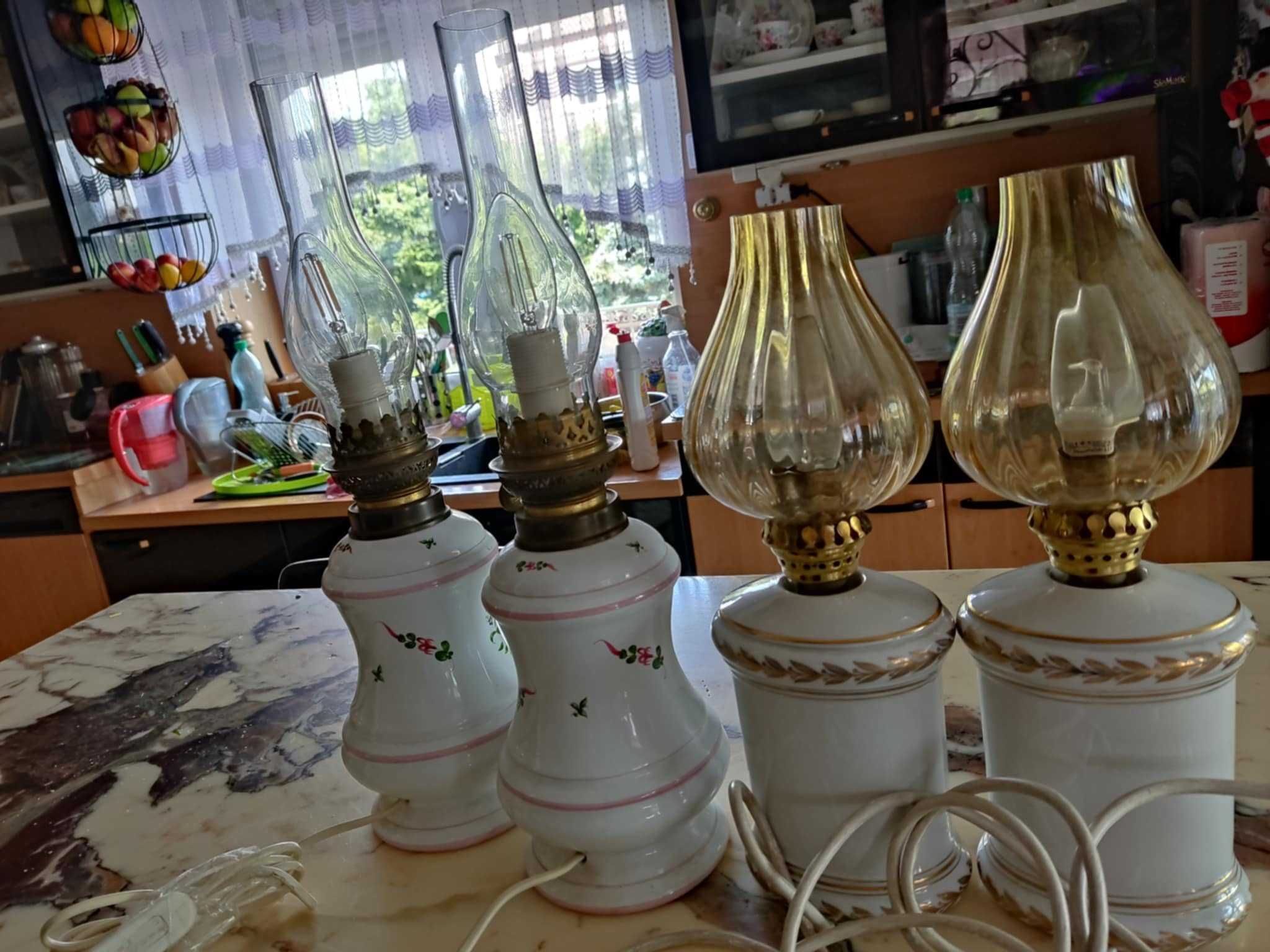 stare sygnowane lampy lampki komplet