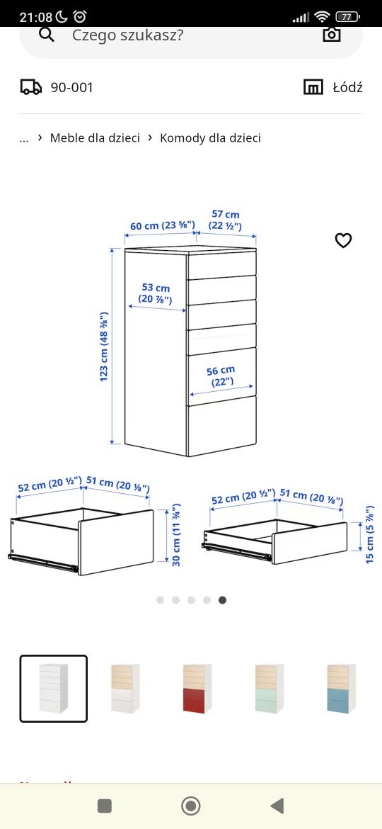 Komoda Ikea 6 szuflad