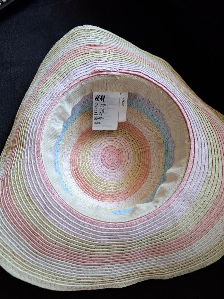 Kapelusz plażowy h&m rozm. 110/116