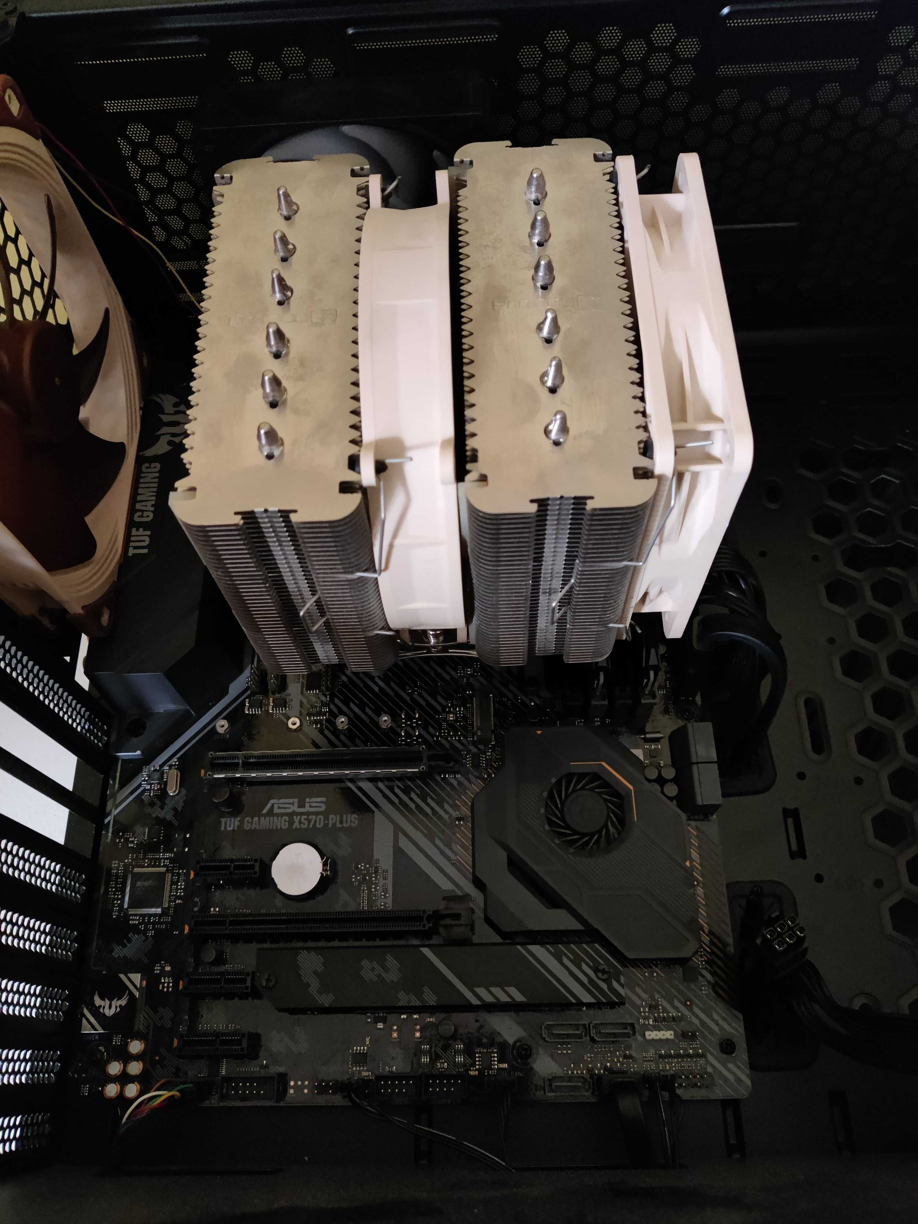 Zestaw Ryzen 5800x3d + Asus TUF x570 + 16gb RAM + noctua nh-d14