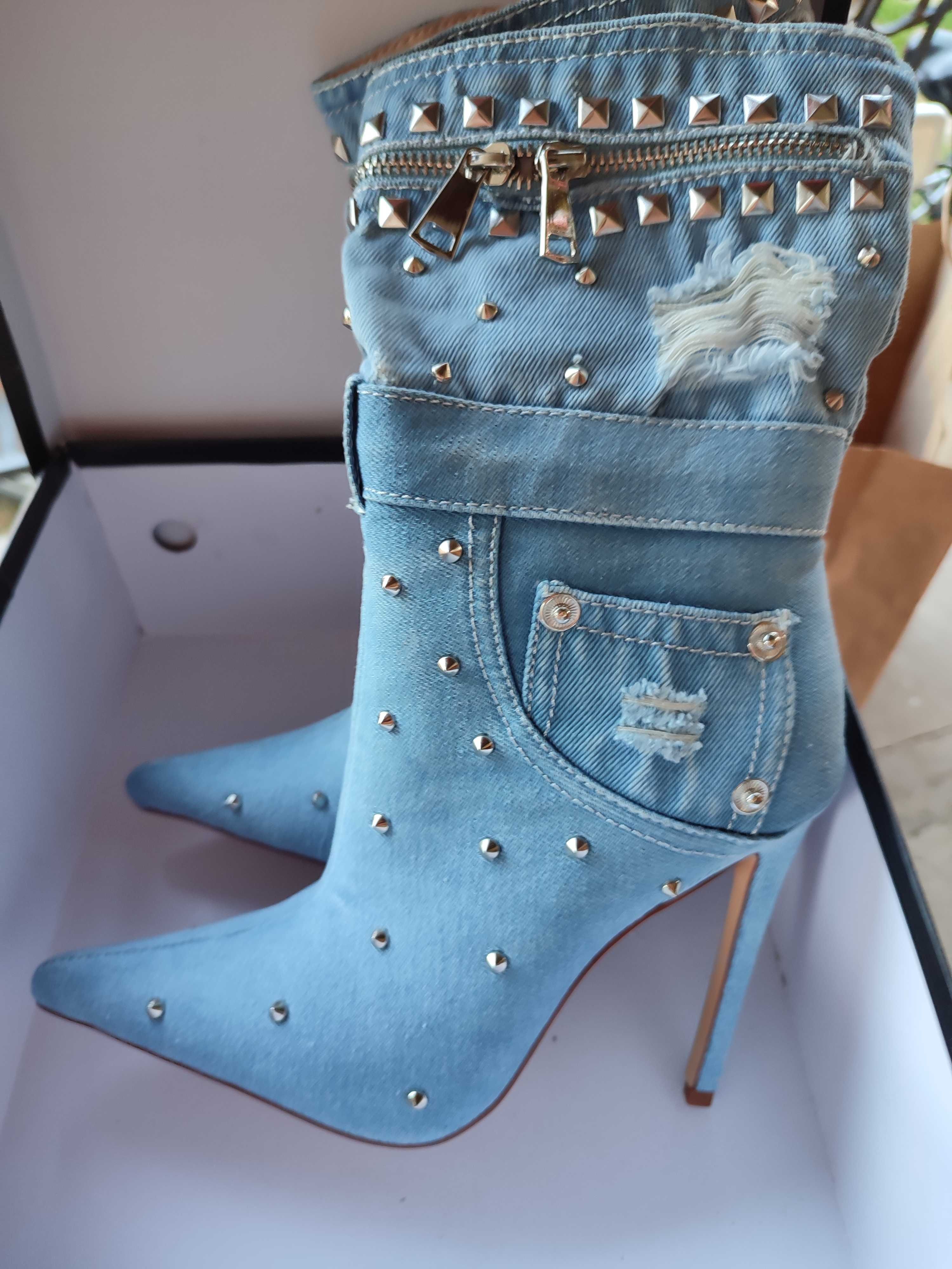 Buty damskie kozaki wiosenno-jesienne