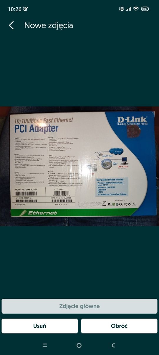 Karta sieciowa D-link DFE 528TX