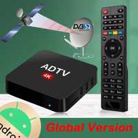 Смарт приставка + цифровий супутниковий ресивер ADTV 4к