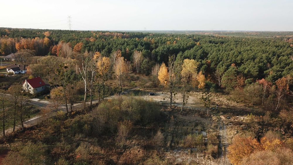 Leboszowice działka pod lasem, nad rzeką