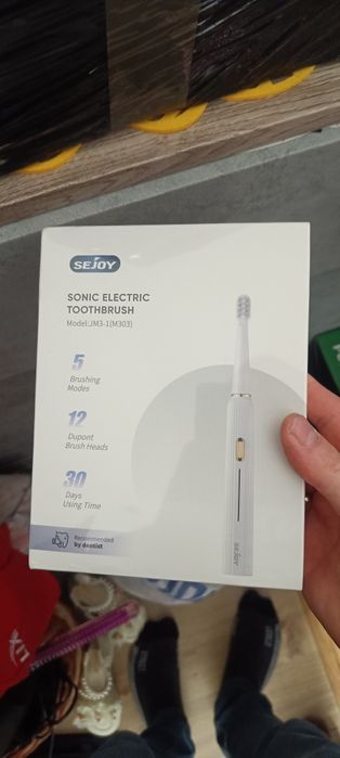 Nowa SEJOY, Szczoteczka soniczna, 12 końcówek, super sprzęt, zapas 3 l