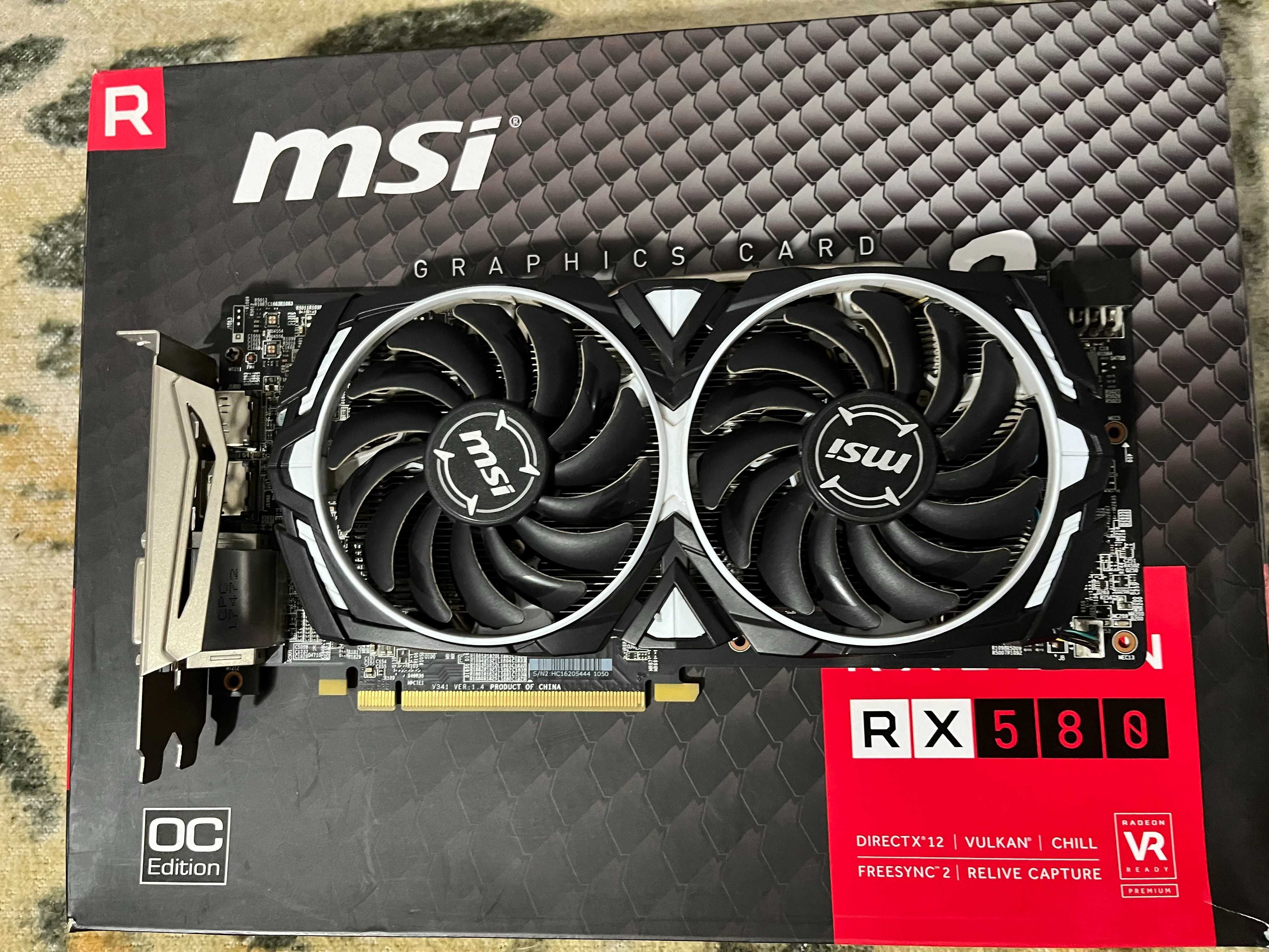 Видеокарта Radeon RX 580 ARMOR 8G OC