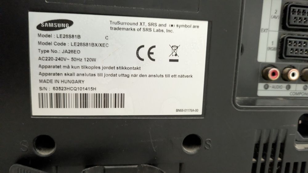 TV Samsung 26" (66cm) modelo LE26S81B