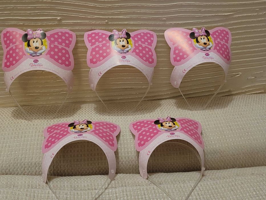 Opaski urodzinowe Myszka Minnie komplet 5 sztuk