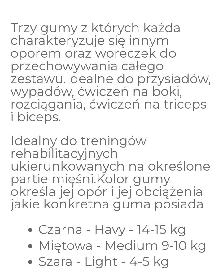 Gumy  do  ćwiczeń