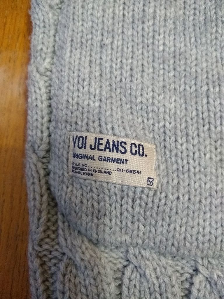 Pulower męski S syg.VOI jeansCo z kapturm welna