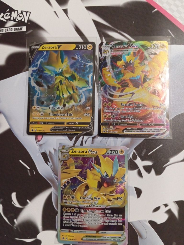 Conjunto de cartas de Pokémon: Zeraora Vmax&Vstar