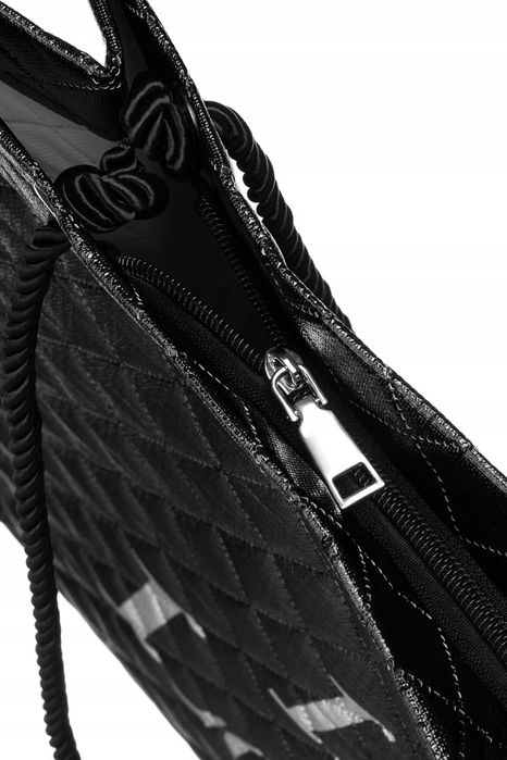 duża, pikowana torba damska z materiału syntetycznego - lorenti