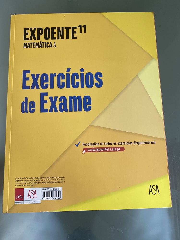 Exercícios de exame matemática A expoente 11