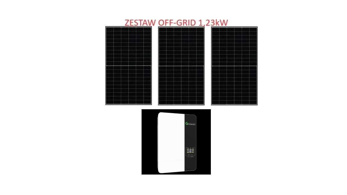 Zestaw OFFGRID off-grid awaryjne zasilanie 4x435W 6kW Growatt max7kW