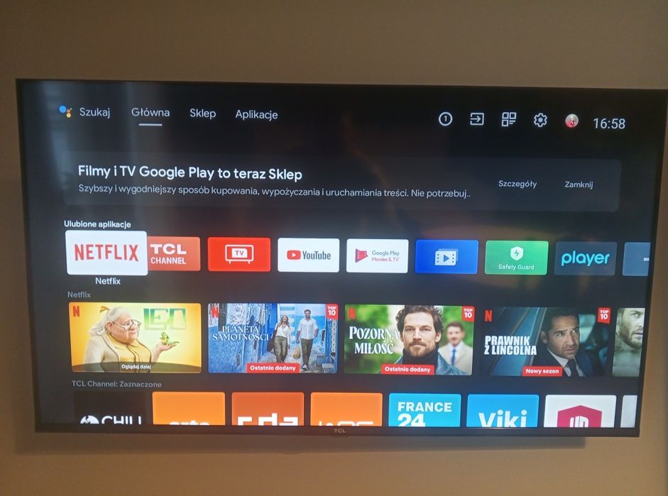 Tekewizor TCL 43' 43P615 z pilotem