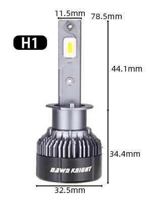 DawnKnight K5C Mini H1 H4 H7 HB3 4300/6000K Топовые LED лампы K7C K8C