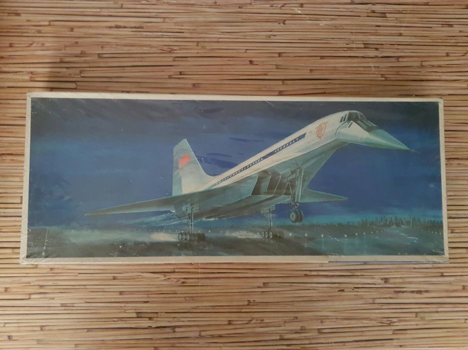 Новая сборная пластиковая модель авиации TU-144 Plasticart