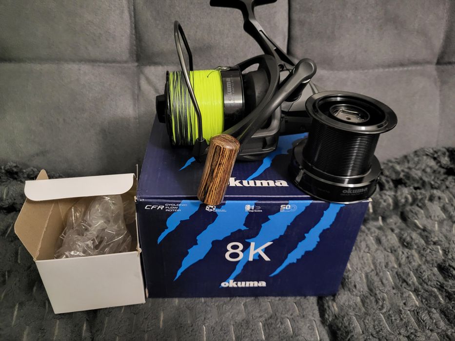 Kolowrotek Okuma 8 k + dodatkowa szpula