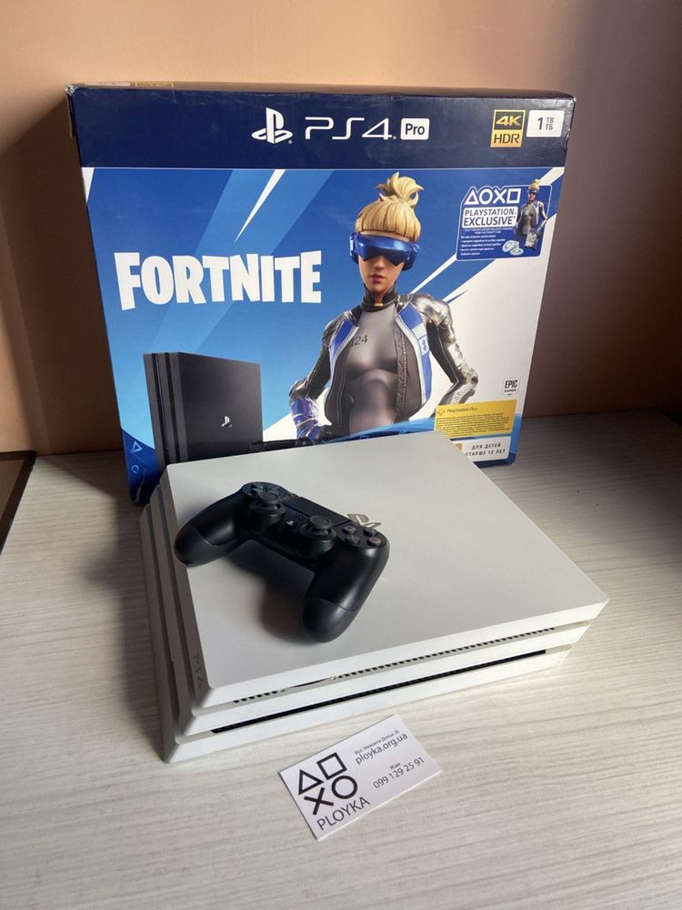 Магазин. Sony Playstation 4 PRO 1TB Белая White. Гарантия 3 мес!