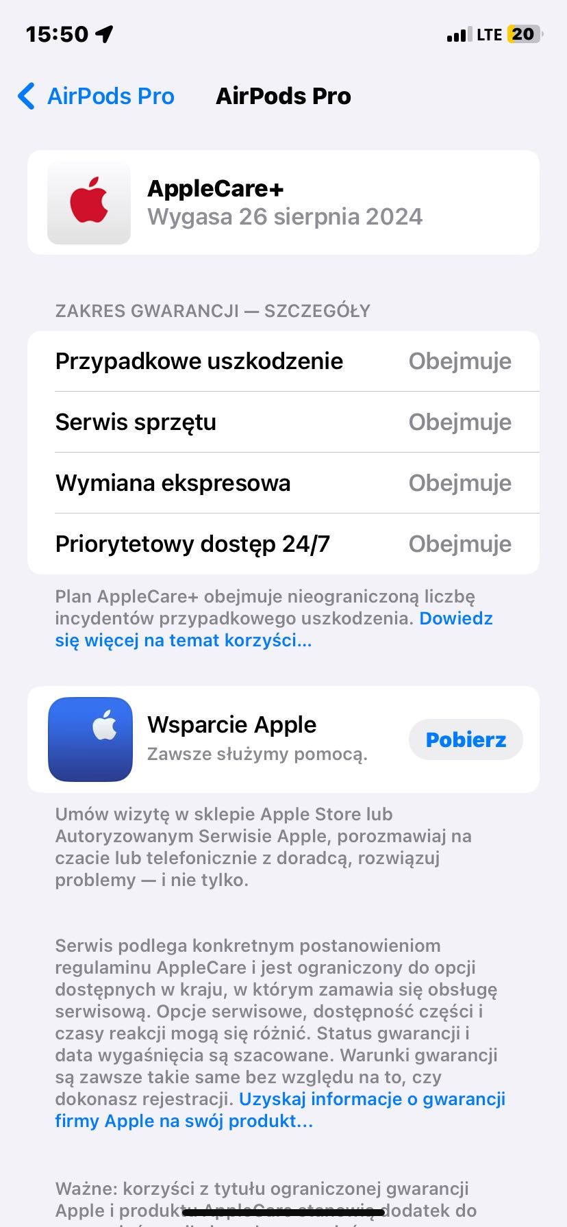 Air pods pro słuchawki douszne marki Apple