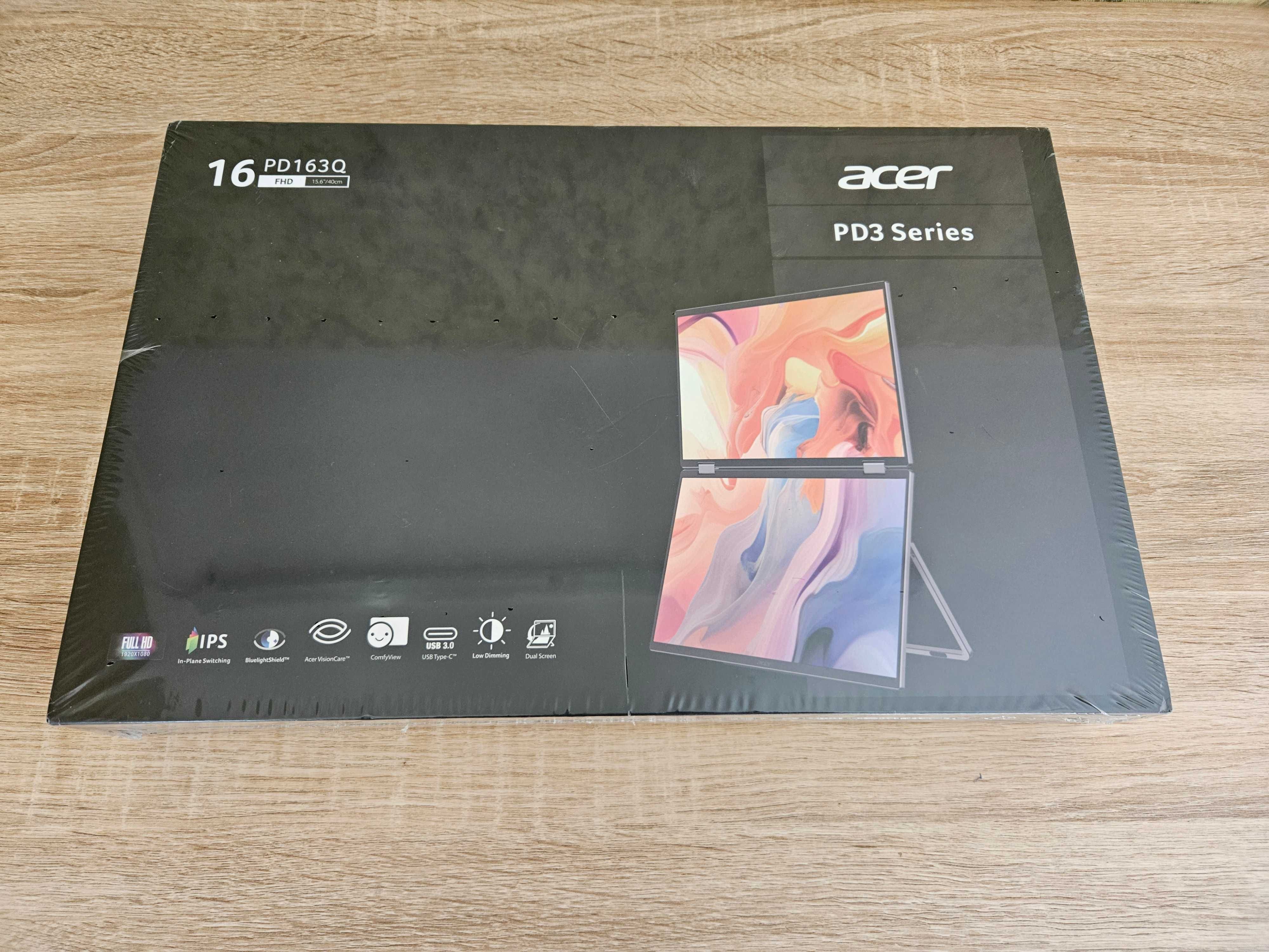 Портативный монитор Acer PD163Q 15.6" FHD|IPS|USB C|HDMI