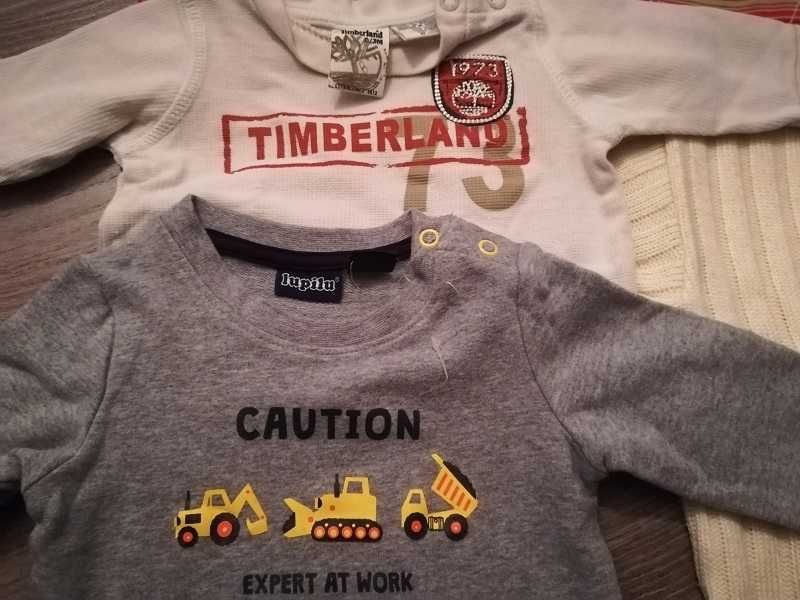 bluzy i śpiochy dla niemowlaków - po 2 szt. (m.in. Timberland)