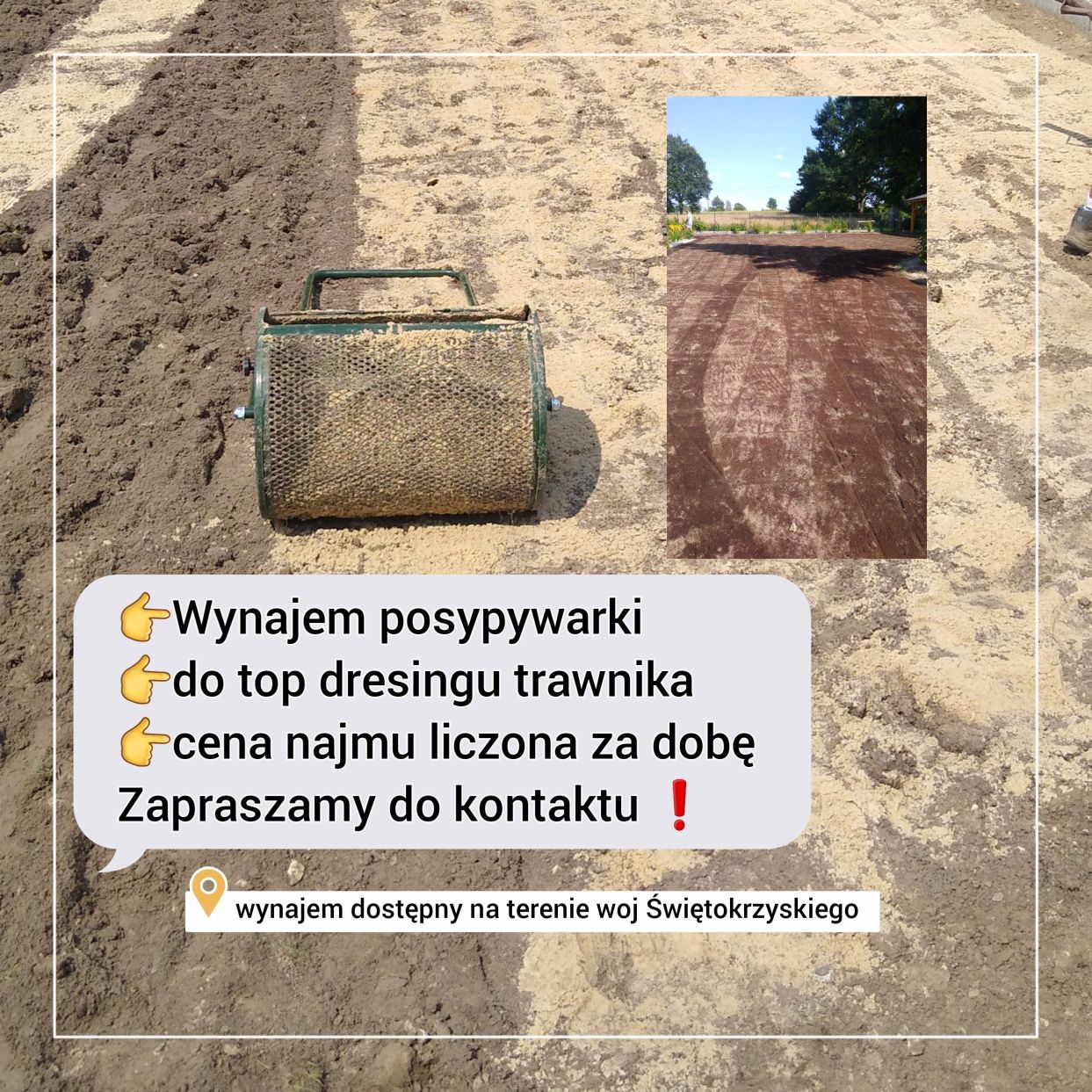 Wynajem Wycinarki do Darni CAMON TC 07 oraz Niwelatora Terenu