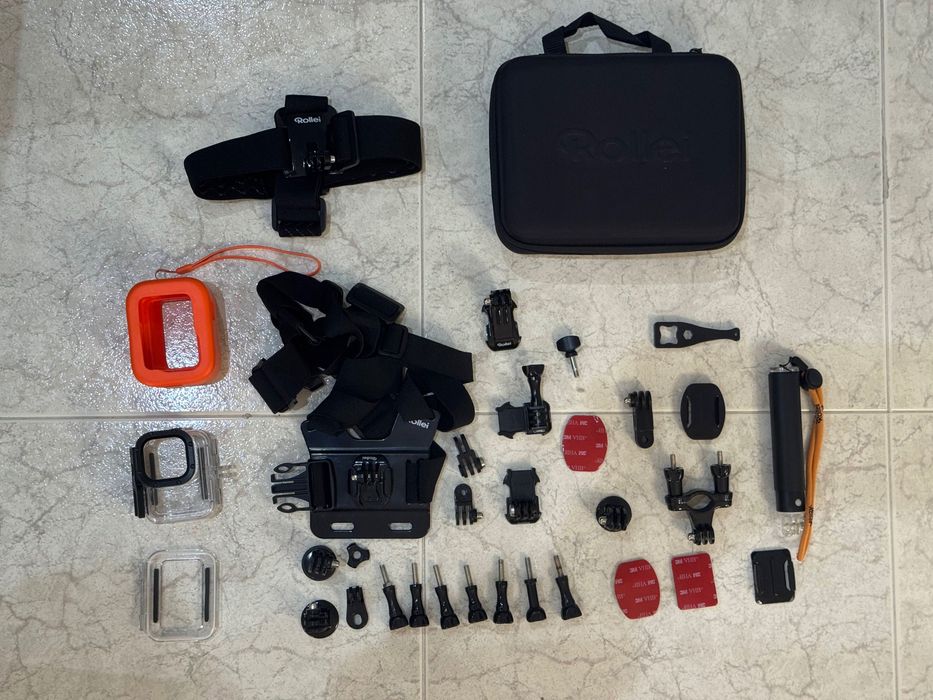 Gopro Hero 8 + acessórios, mounts e caixa estanque