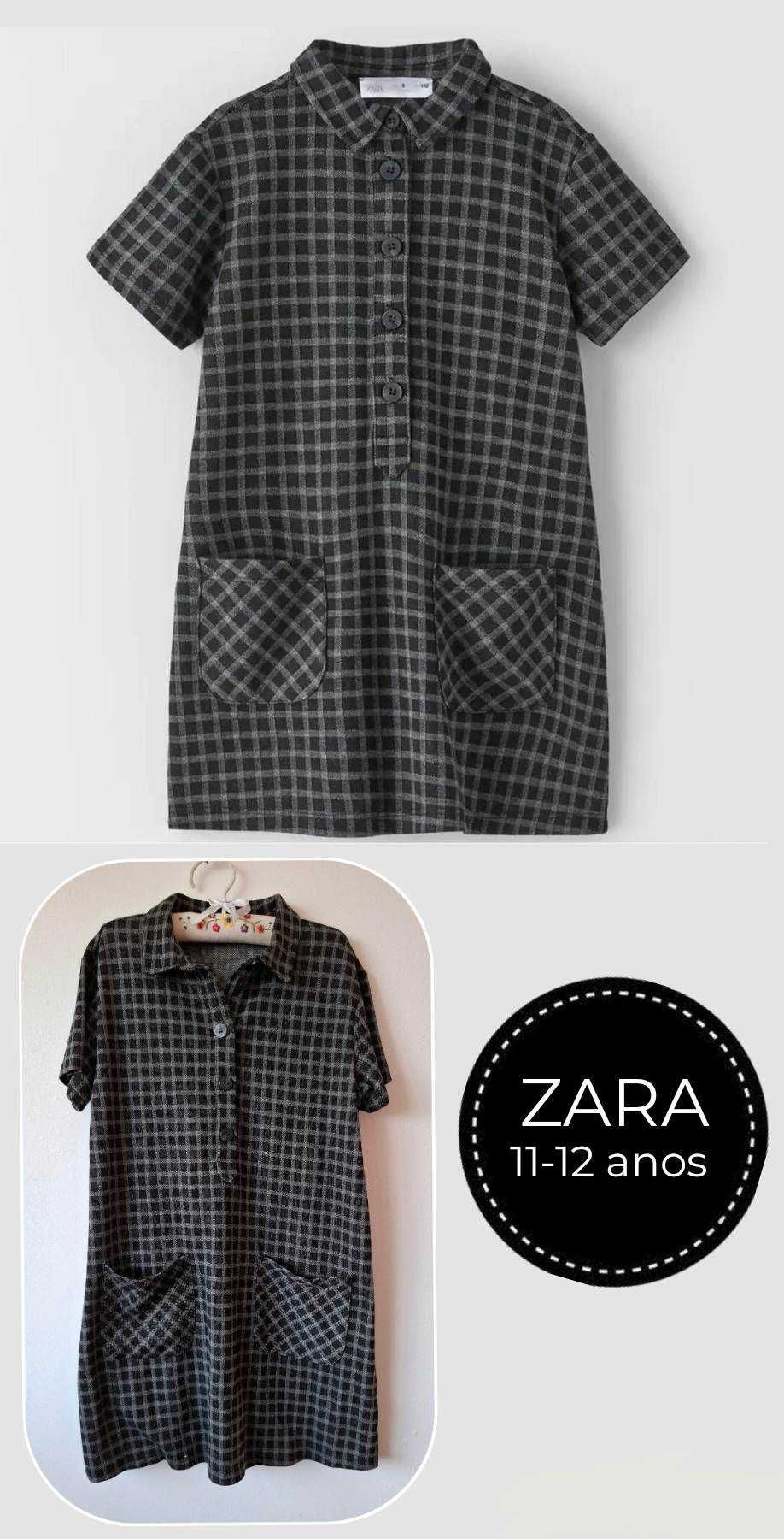 ZARA // Vestido quadrados // 11-12 anos