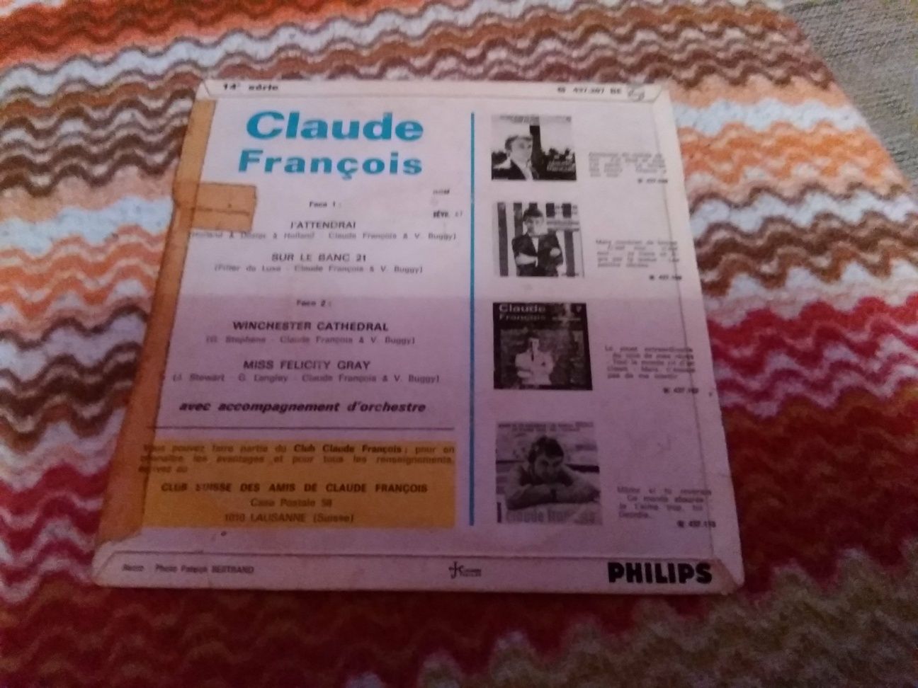 CLAUDE FRANCOIS winyl single