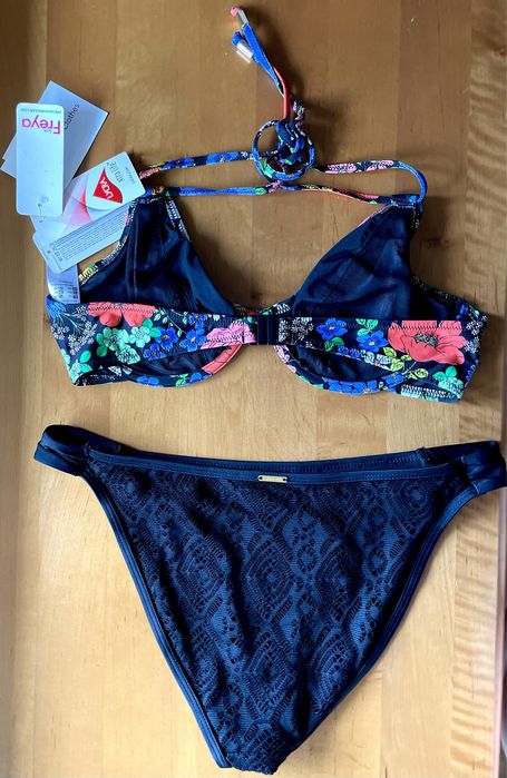 34D 75D Bikini Freya Floral Haze kwiaty M koronka