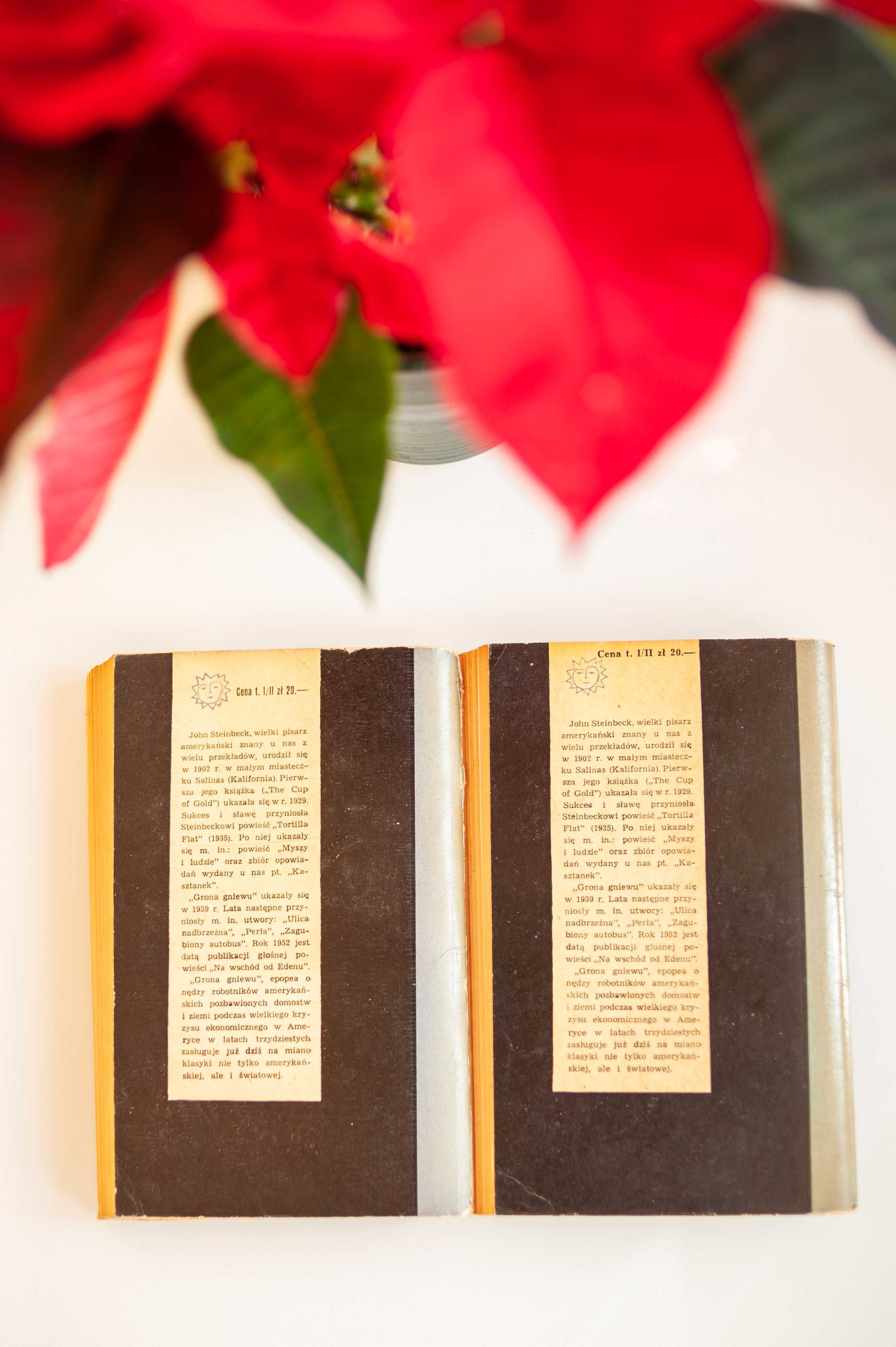 j. Steinbeck "Grona gniewu" 2 tomy 1962 r. PIW