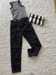 Jeansy czarne z ćwiekami MomFit Bershka S/M