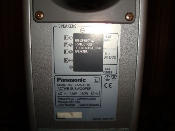 SUBWOOFER Panasonic-active