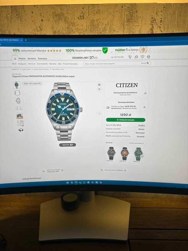 Zegarek Citizen Automatic Diver 200