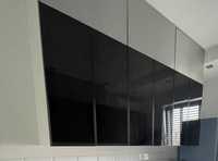 6 drzwi Ikea metod czarne szkło
