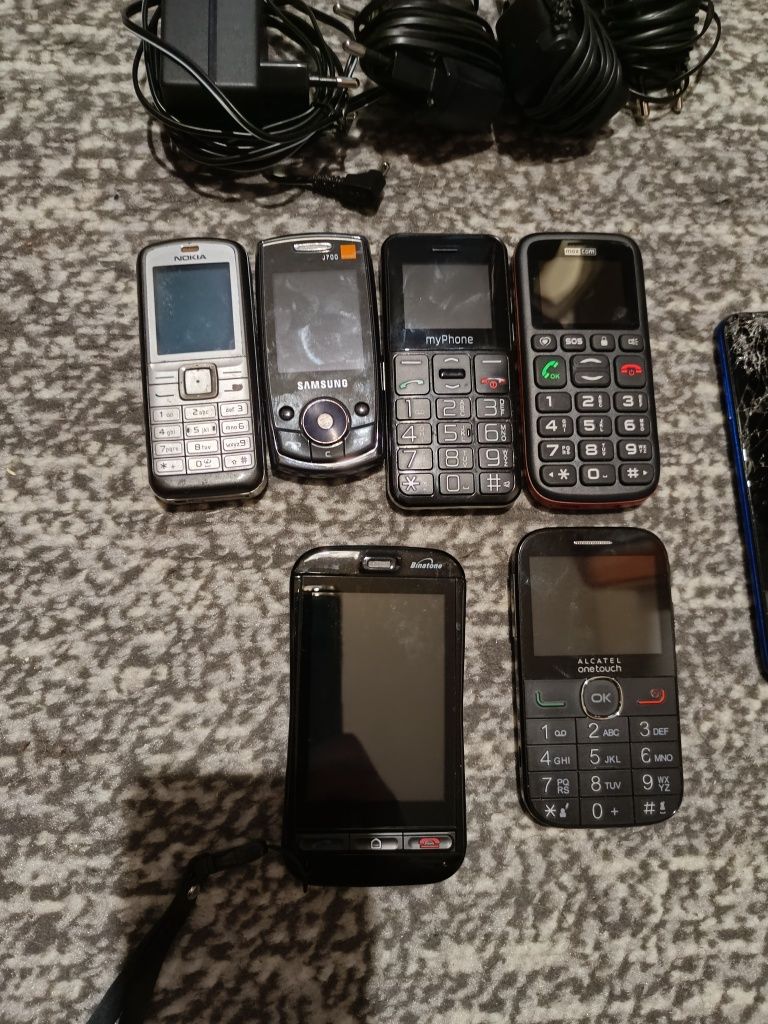 Zestaw 7 telefonów Nokia/Samsung/ZTE itp