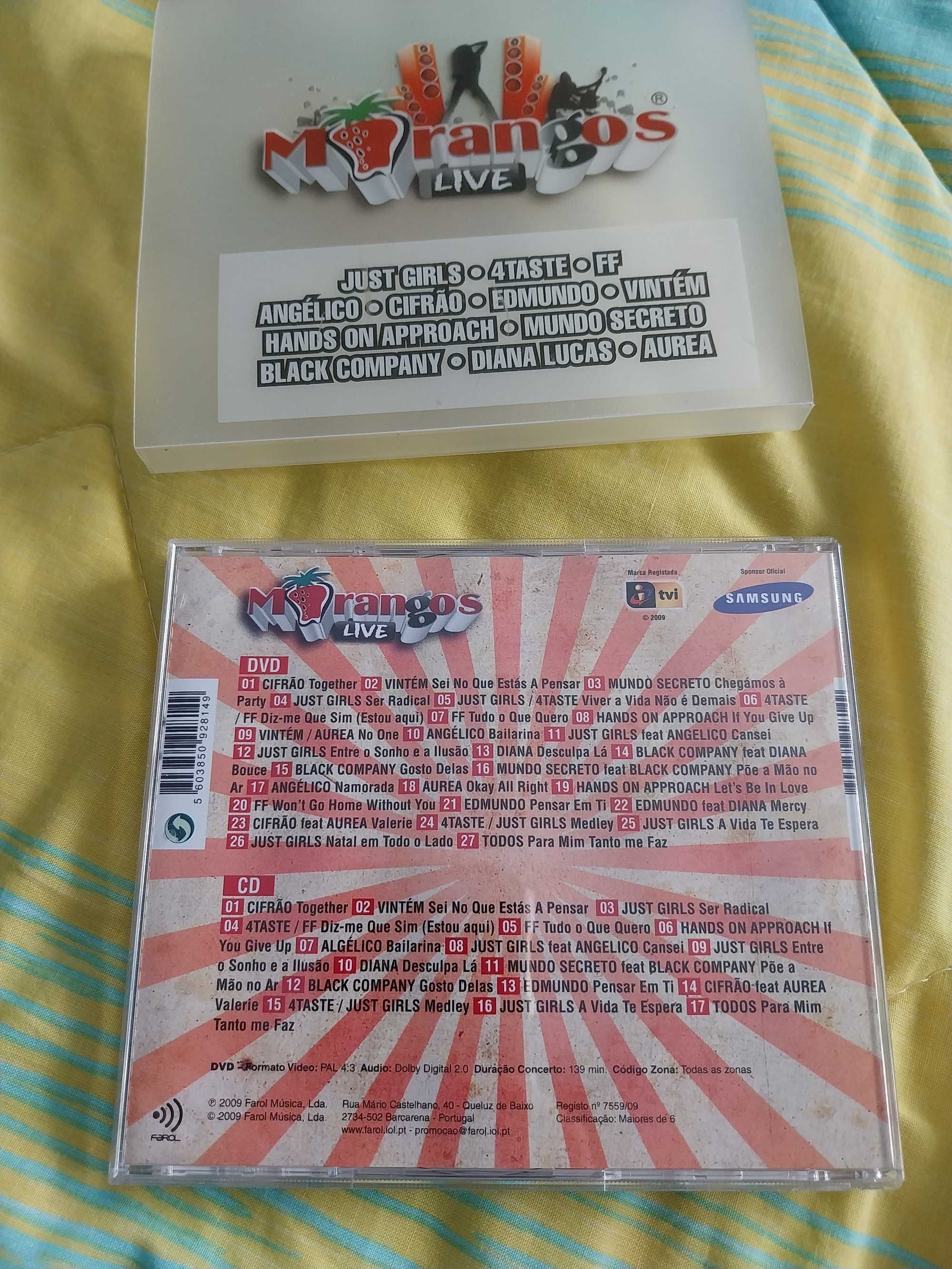 Morangos Live (Edição Especial Limitada CD+DVD)