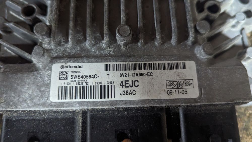Комплект ЕБУ  ford fiesta mk7  1.4 TDCi