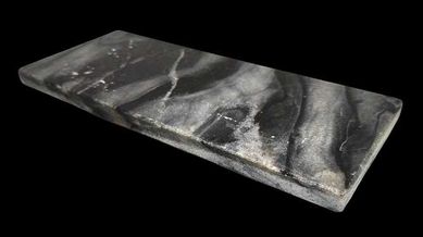 Marmurowy talerz, tacka - ciemnoszara 23 cm