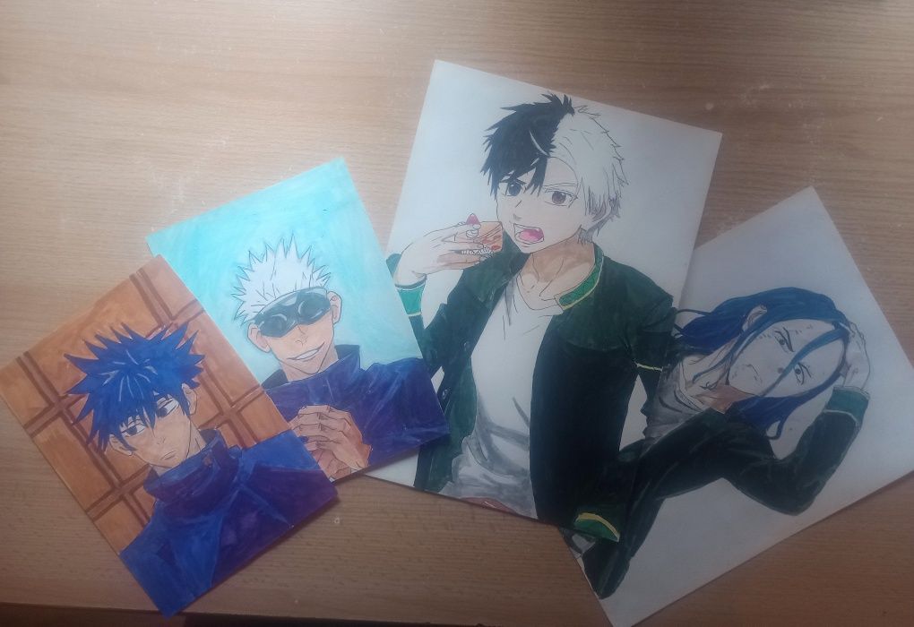 Rysunki anime:Wind Breaker , Jujutsu Kaisen.