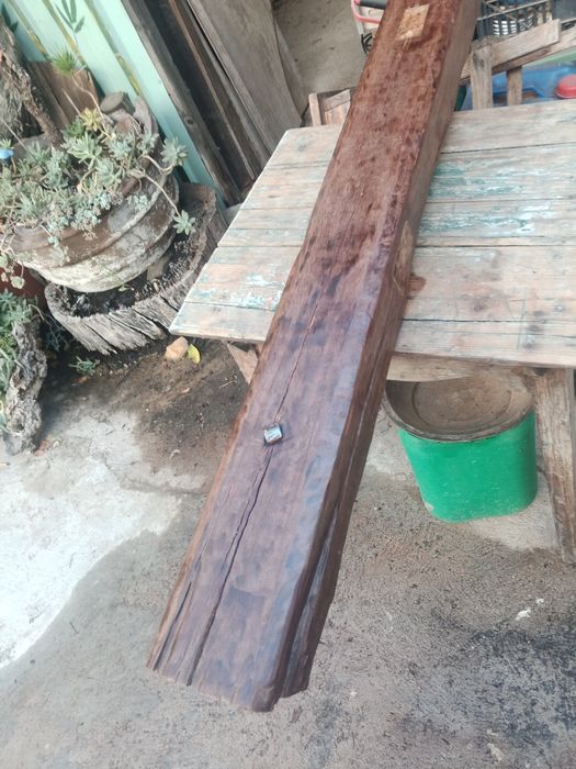 VIGA madeira nobre para decoração, topo de lareira ...