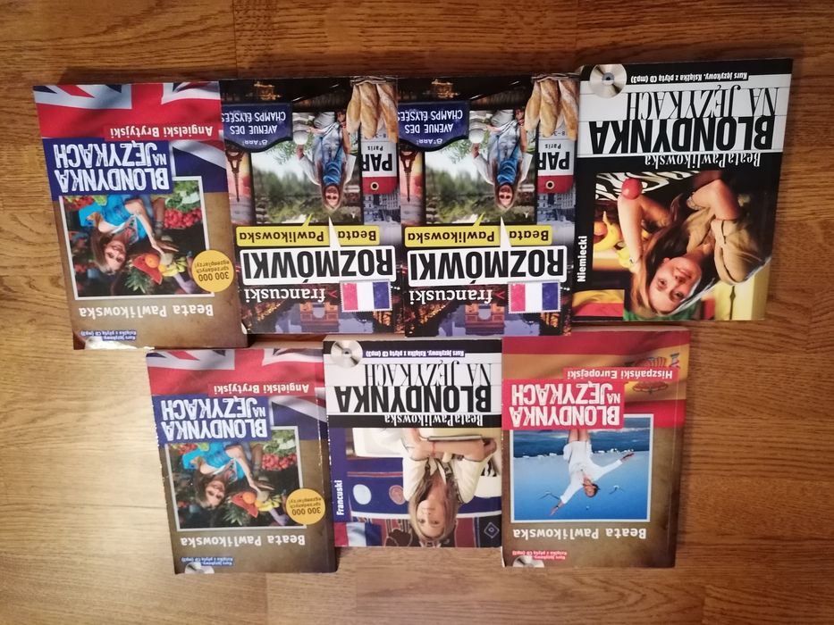 Zestaw 7x Blondynka na językach Angielski francuski niemiecki