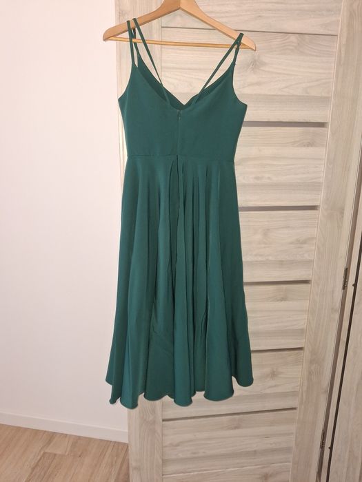 Nowa sukienka balowa rozm M przepiękna butelkowa zieleń