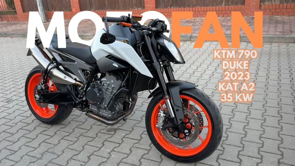 KTM Duke KTM 790 DUKE na KAT A2 35 kW 08.2023r Niemcy Pełen serwis Okazja !
