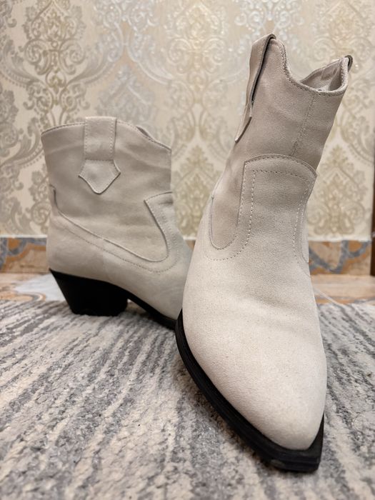 Козаки (ковбойки) натуральна шкіра 40 розмір