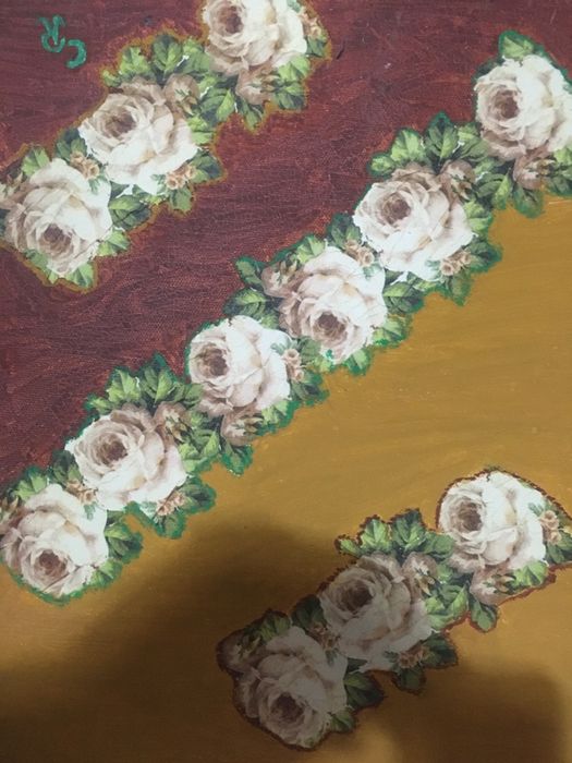 Quadros pintados a óleo pinturas Floridas ass.