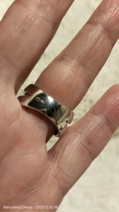 Anel prata novo da Oro Vivo