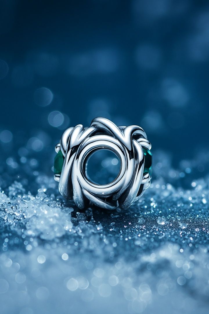 Nowy Pandora CHARMS Zawieszka Srebrna do Pandora APART Koralik